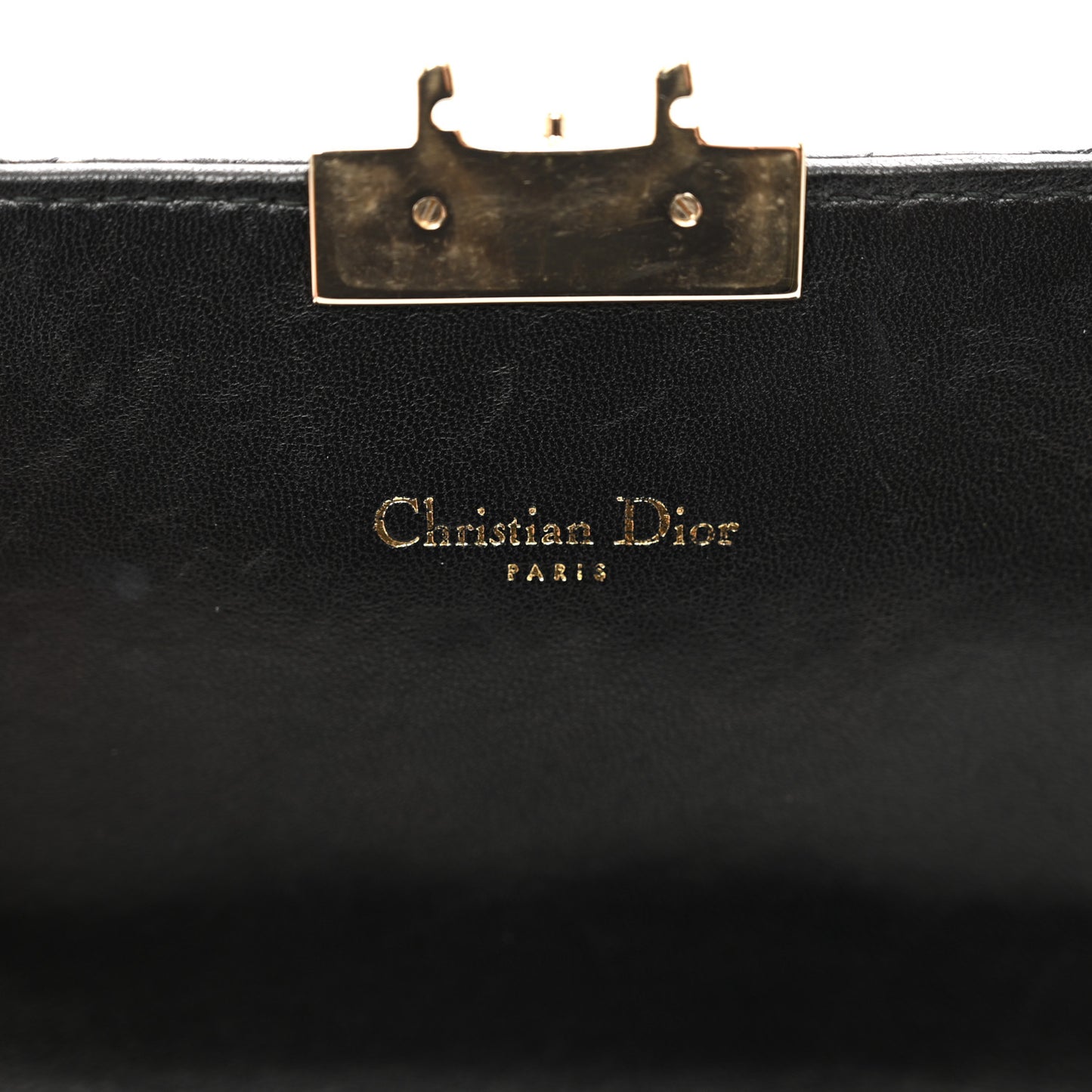 Lambskin Cannage Miss Dior Promenade Pouch Black