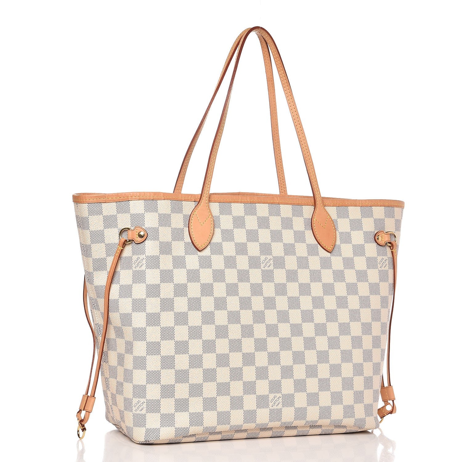 Louis Vuitton Damier Azur Neo Neverfull MM Rose Ballerine 4 of 12