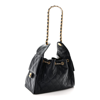 Chanel Caviar Quilted Small Chanel 25 Handbag Dark Navy 3 of 10