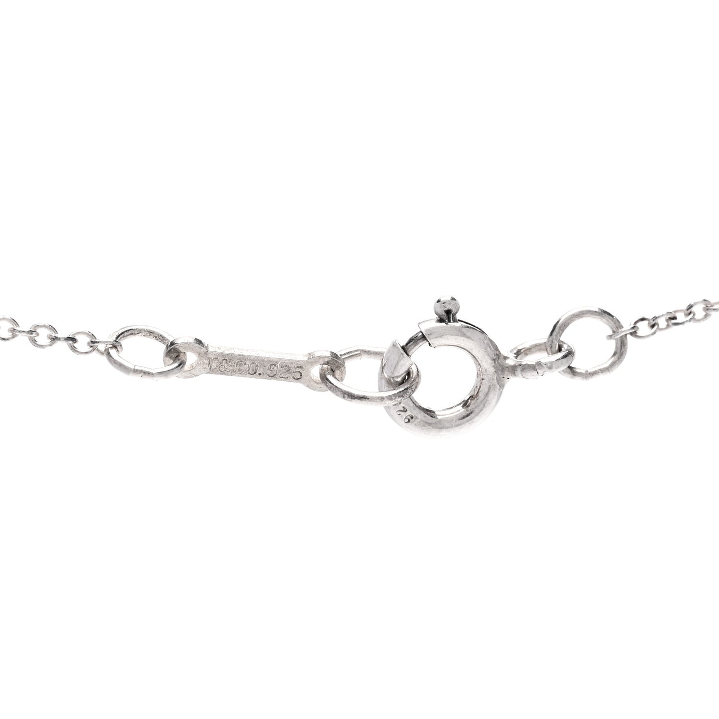 Sterling Silver Elsa Peretti Interlocking Ovals Pendant Necklace