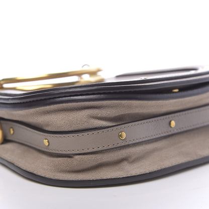 Chloe Calfskin Suede Small Nile Bracelet Bag Motty Grey 8 of 12