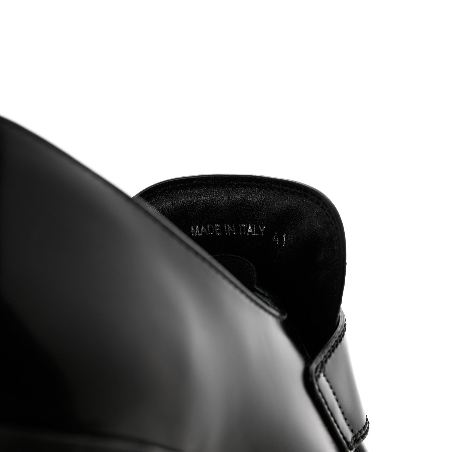 Prada Spazzolato Metal Triangle Logo 85mm Loafers 41 Black 6 of 13