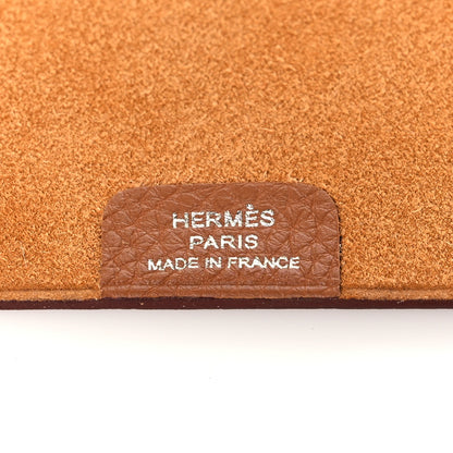 Hermes Togo Ulysse MM Notebook Cover Gold 6 of 8