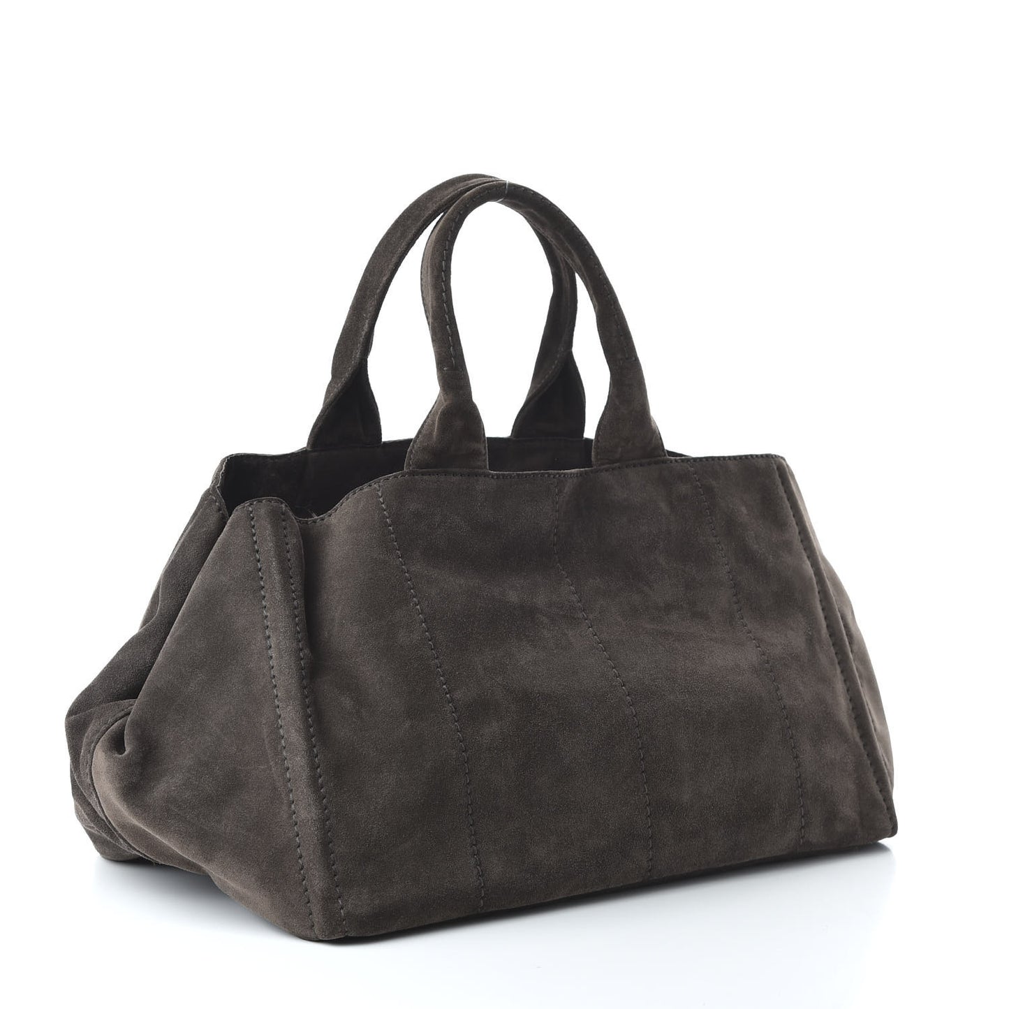 Scamosciato Logo Tote Grafite