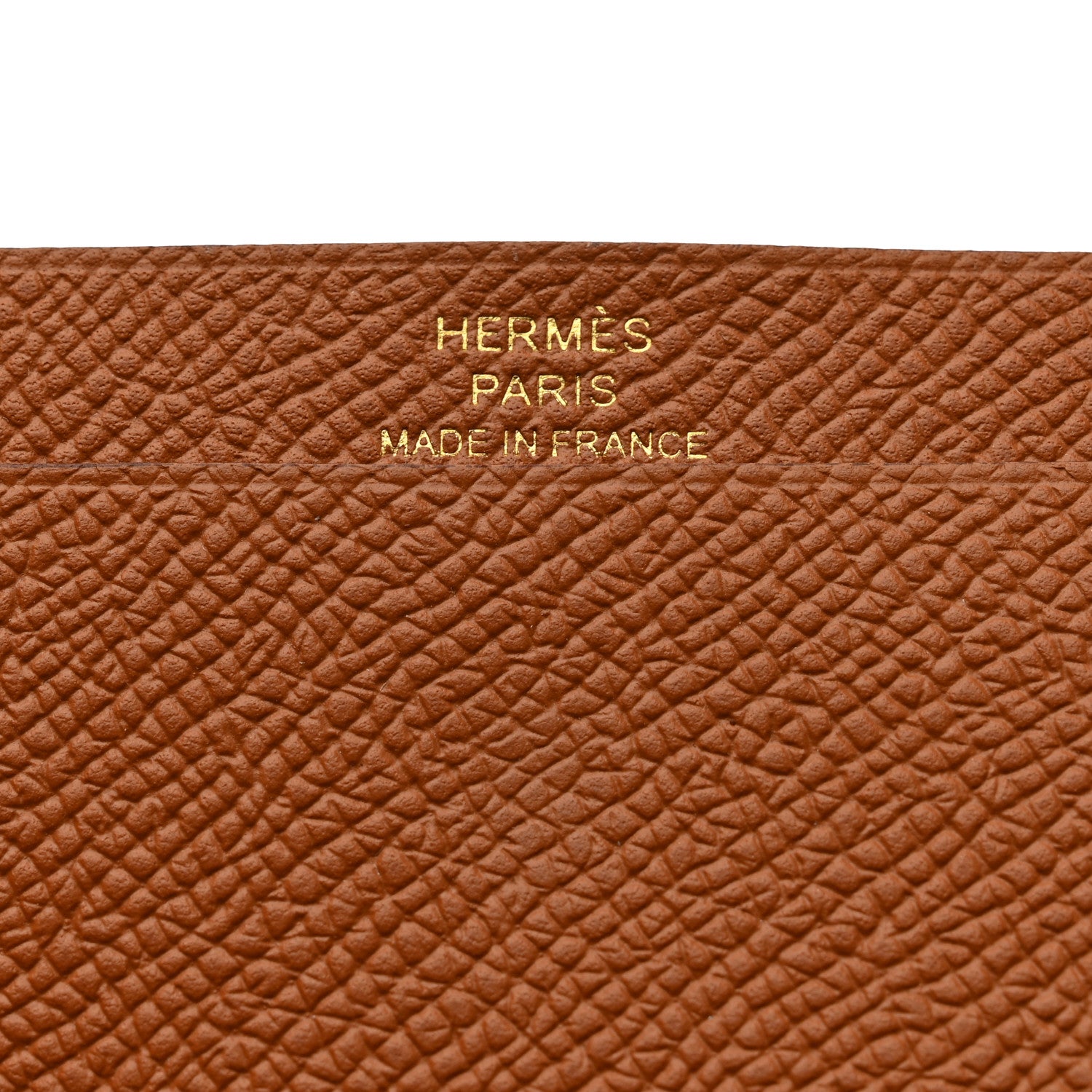 Hermes Epsom Mini Bearn Wallet Gold 6 of 8