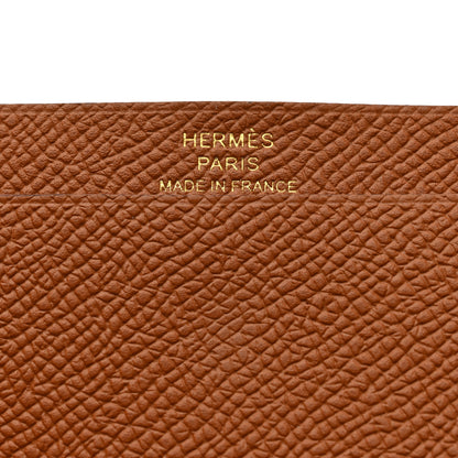 Hermes Epsom Mini Bearn Wallet Gold 6 of 8