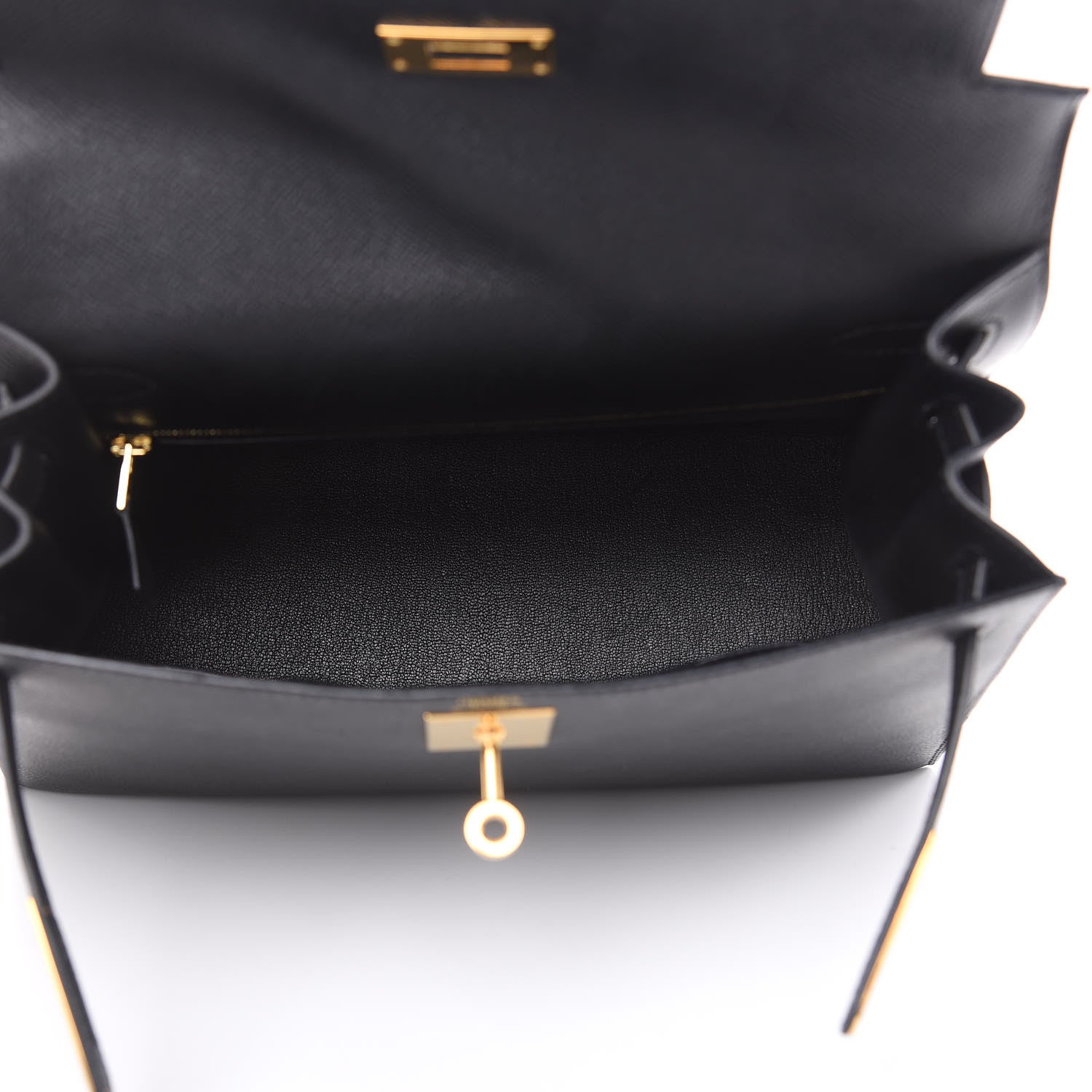 Hermes Epsom Kelly Sellier 28 Black 8 of 37