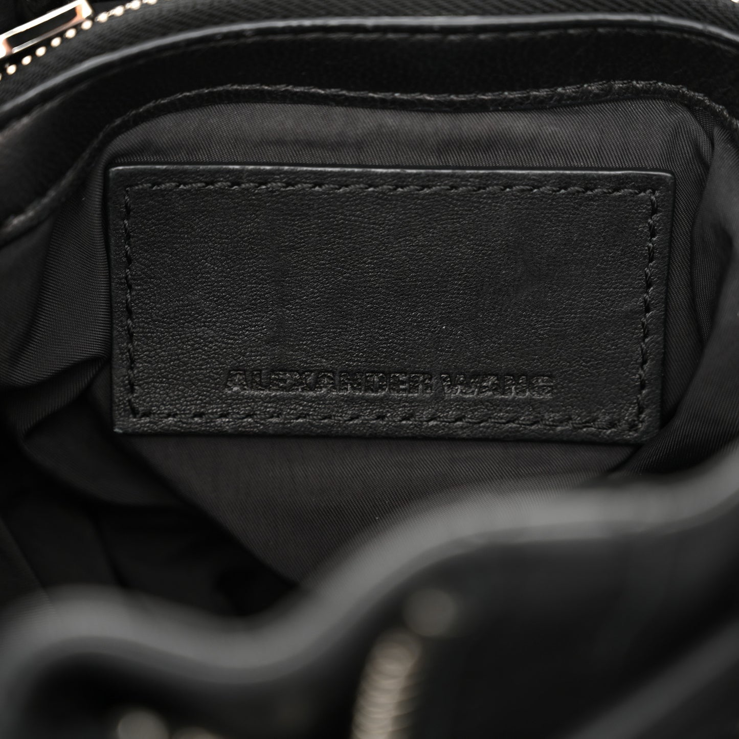 Lambskin Marti Backpack Bag Washed Black Rhodium Hardware