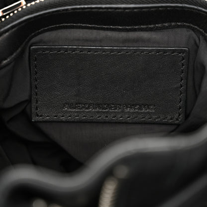 Alexander Wang Lambskin Marti Backpack Bag Washed Black Rhodium Hardware 6 of 14