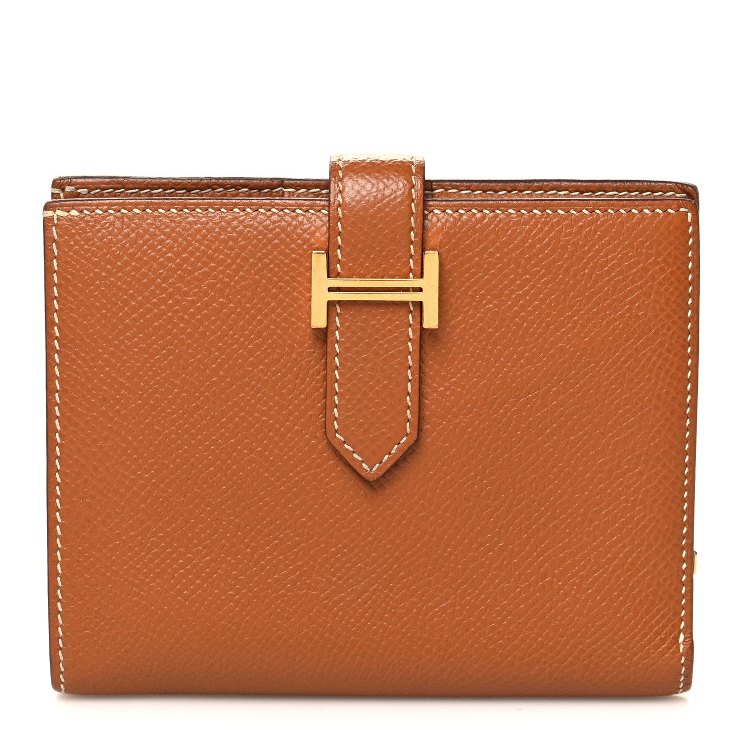 Hermes Epsom Bearn Compact Wallet Gold 1 of 12
