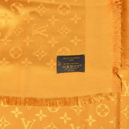 Louis Vuitton Wool Silk Monogram Shawl Safran 5 of 5