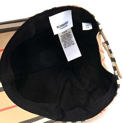 Burberry Cotton Vintage Check Monogram Baseball Hat XS Archive Beige 7 of 8