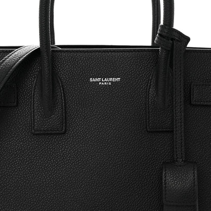 Saint Laurent Grained Calfskin Baby Sac De Jour Black 7 of 15