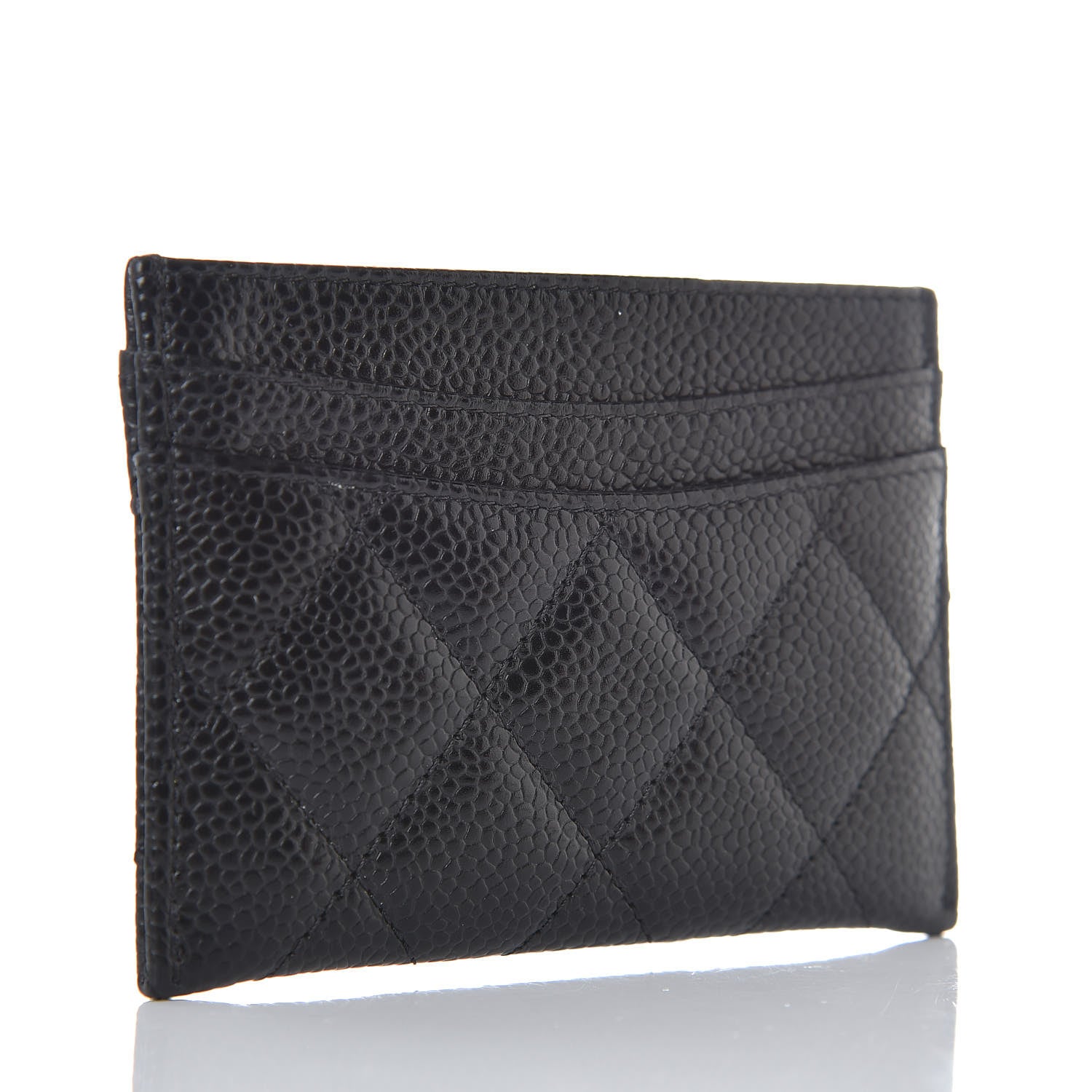 Chanel Caviar Quilted Card Holder Black 3 of 9