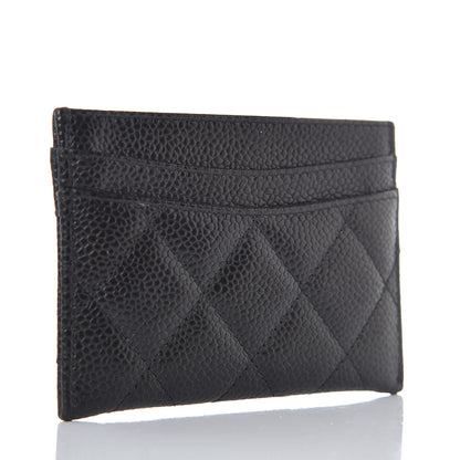 Chanel Caviar Quilted Card Holder Black 3 of 9