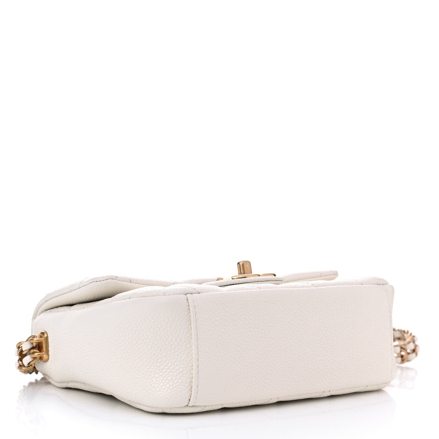 Chanel Caviar Quilted Mini Chain Soul Flap White 3 of 4
