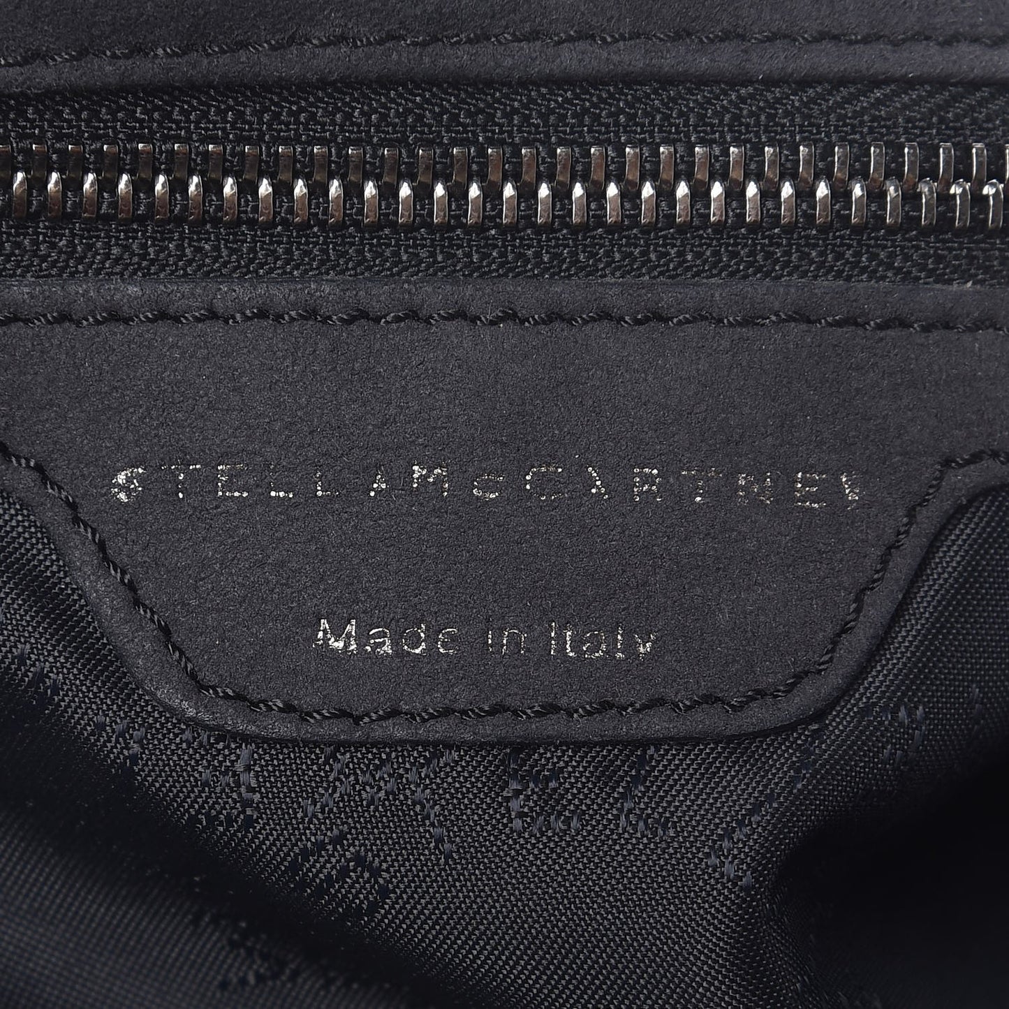 Studded Eco Suede Falabella Tote Black