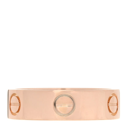 Cartier 18K Pink Gold 5.5mm LOVE Ring 56 7.5 3 of 5