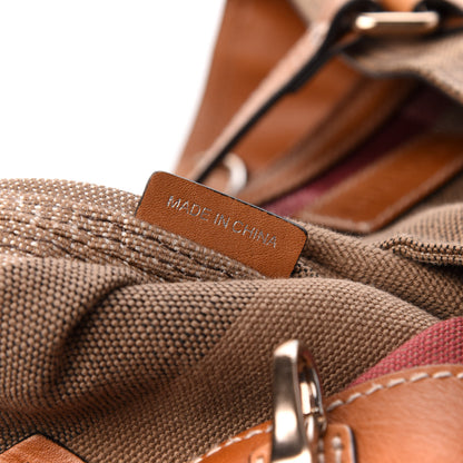 Burberry Canvas Mega Check Medium Maidstone Saddle Brown 8 of 11