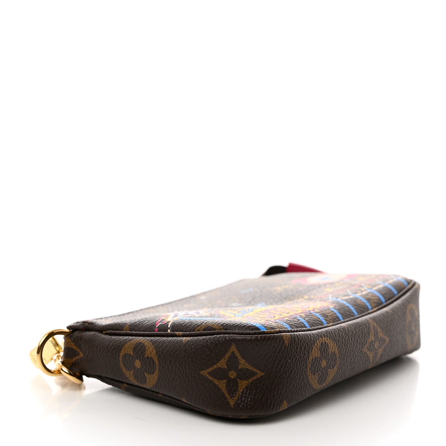 Monogram 2020 Christmas Animation Roller Coaster Mini Pochette Accessories Pivoine
