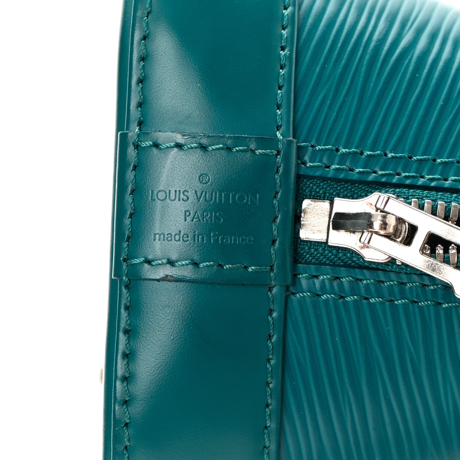 Louis Vuitton Epi Alma BB Cyan 5 of 13