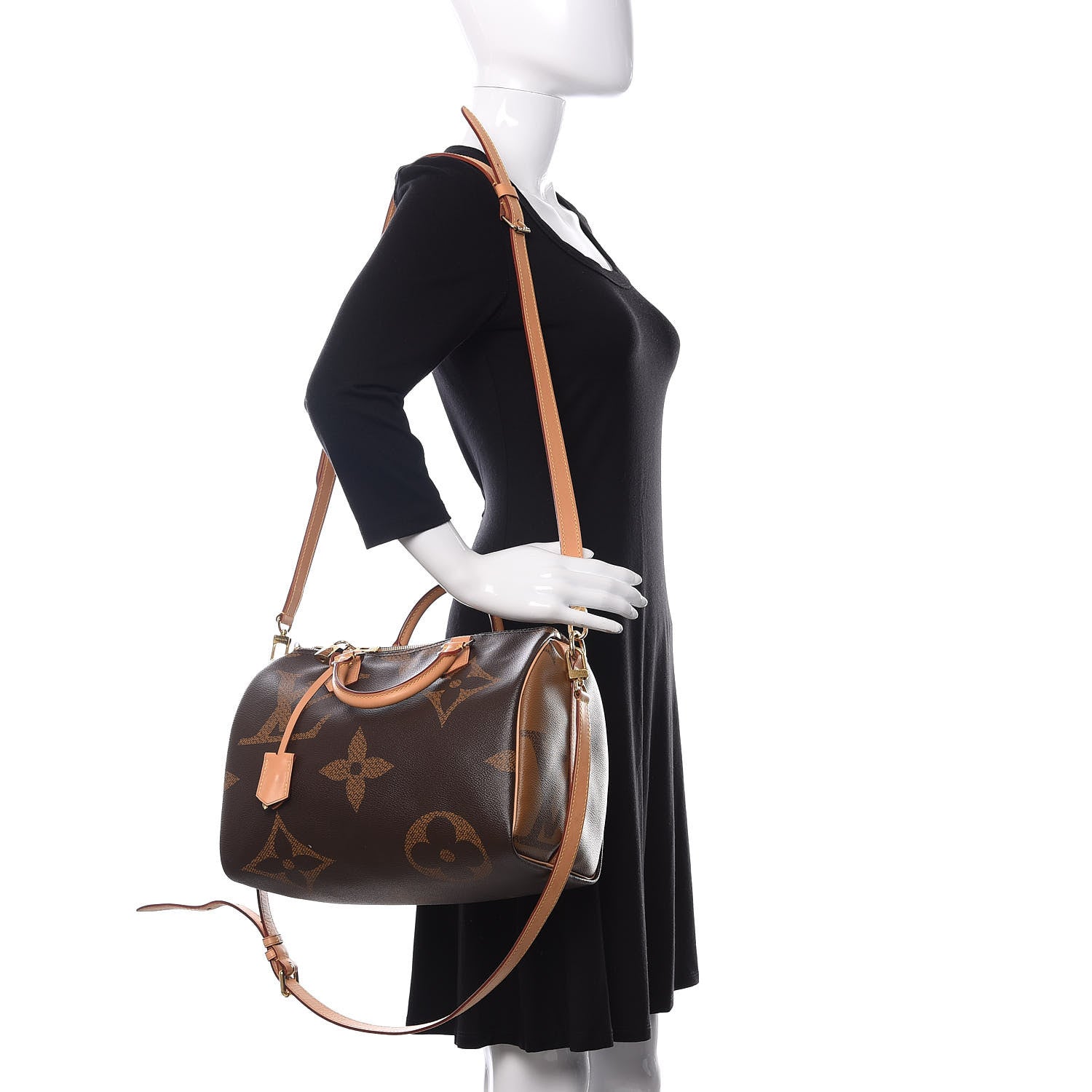 Louis Vuitton Reverse Monogram Giant Speedy Bandouliere 30 2 of 12