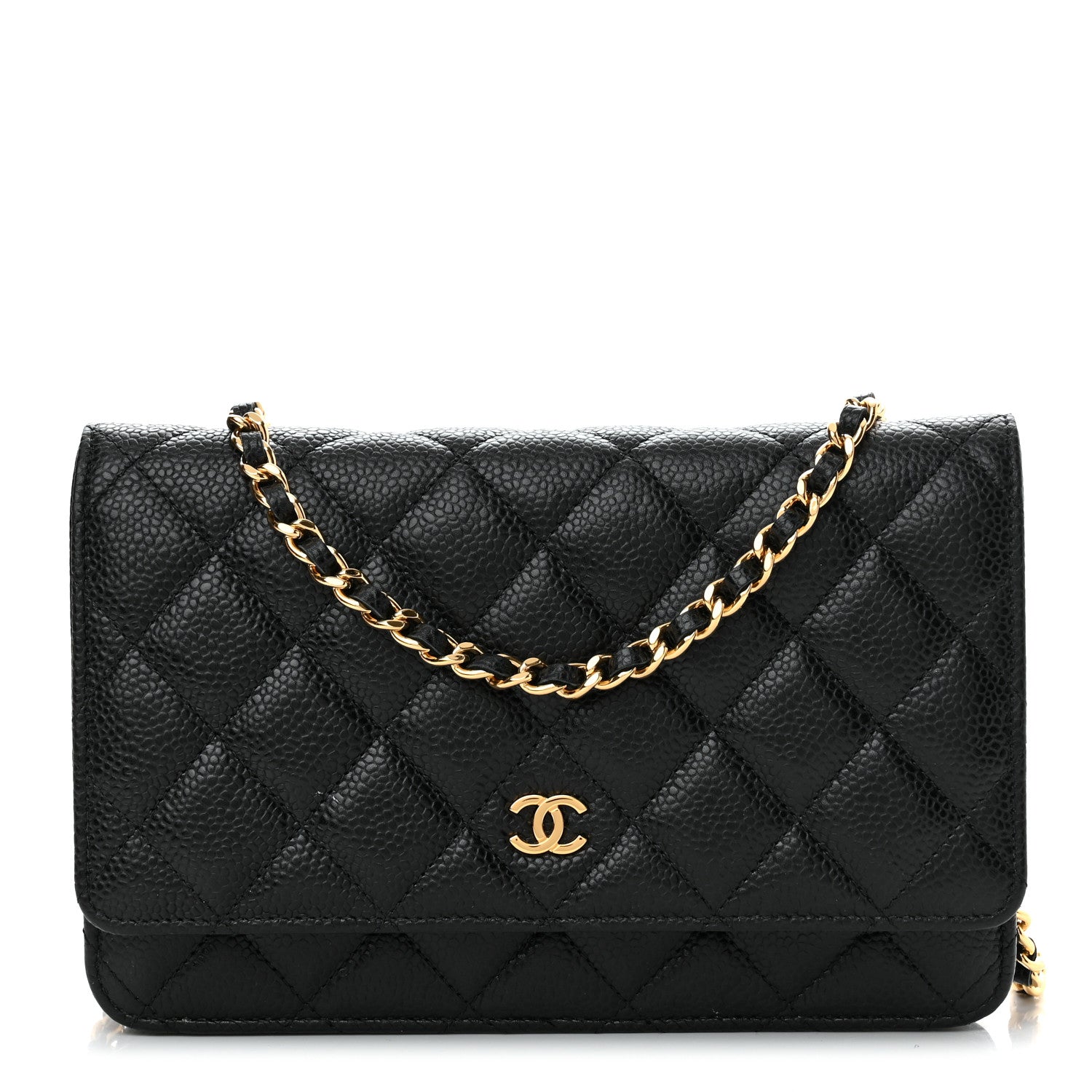 Chanel Caviar Quilted Wallet On Chain WOC Black 1 of 12