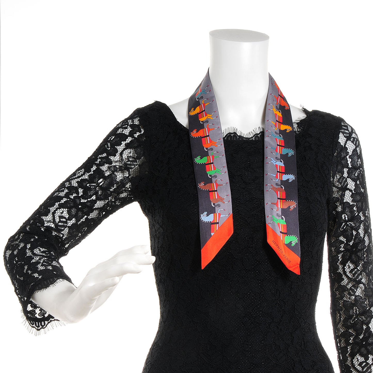 Silk Rocabar Twilly Gris Orange Vert
