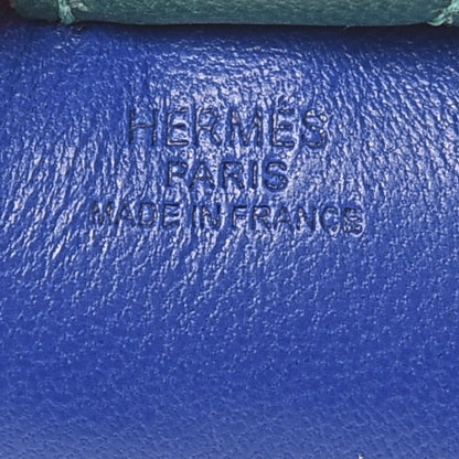 Hermes Milo Lambskin Grigri Rodeo Horse Bag Charm PM Bleu Electrique Lime Malachite 3 of 5
