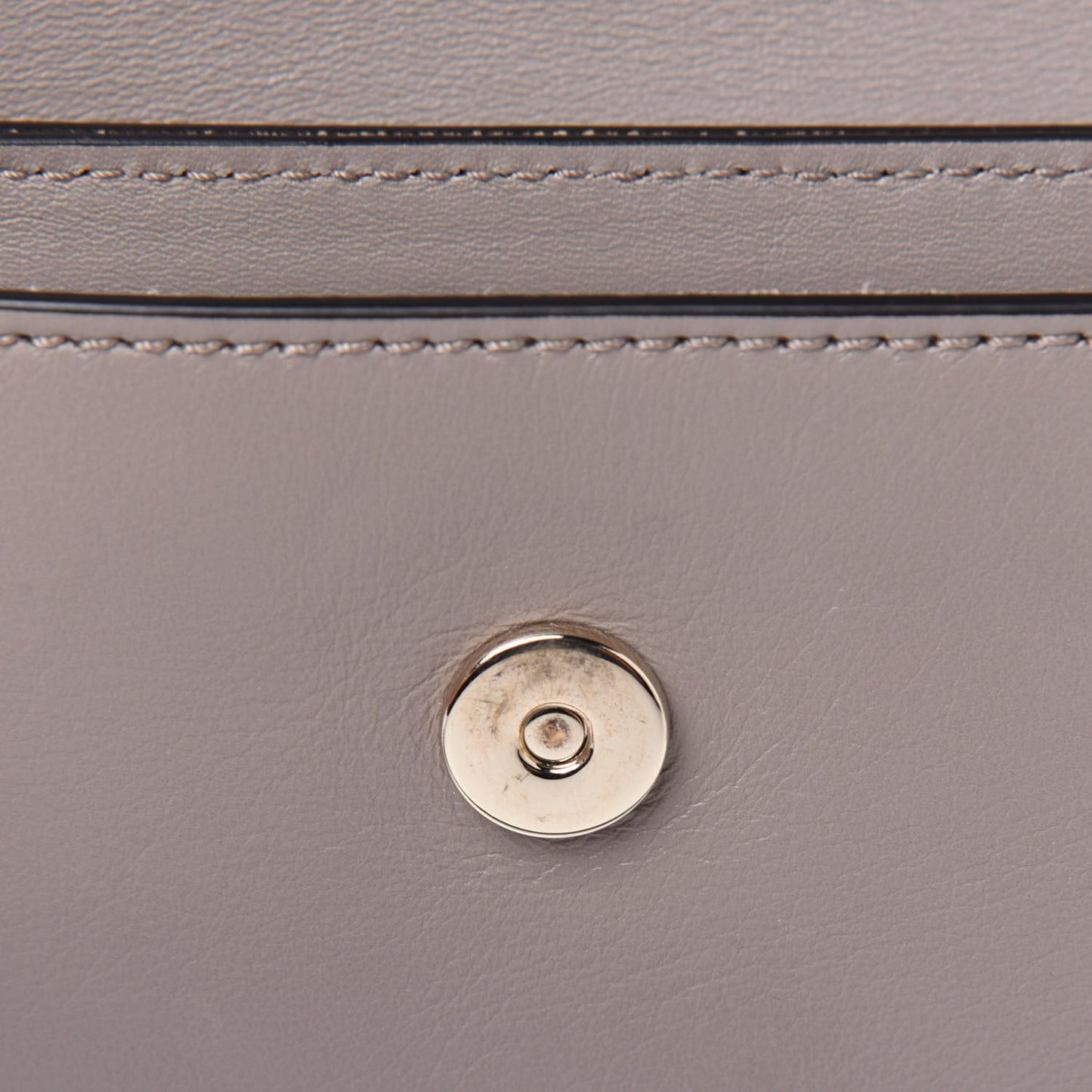 Suede Calfskin Mini Faye Shoulder Bag Motty Grey