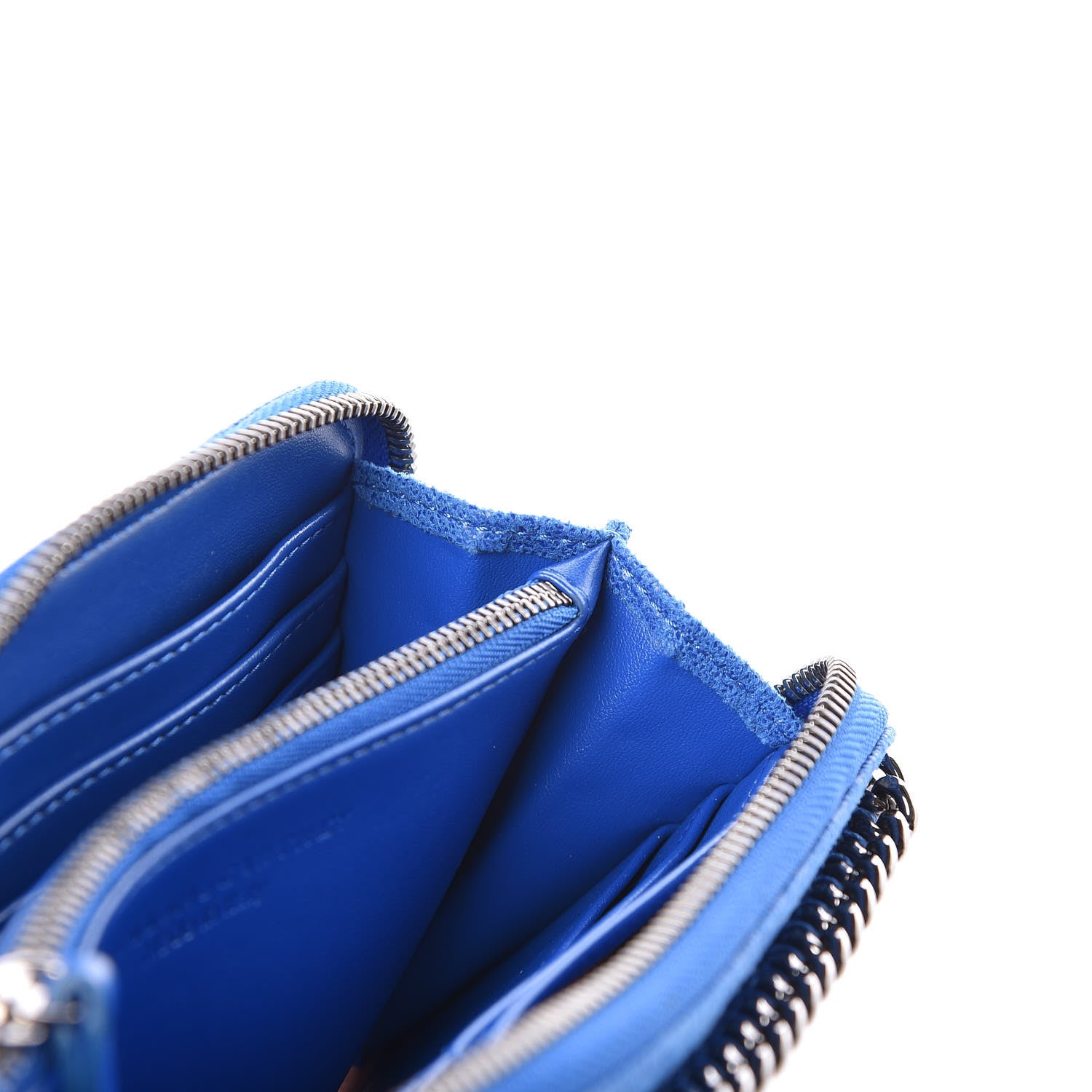 Stella McCartney Shaggy Deer Falabella Zip Around Wallet Blue 10 of 11