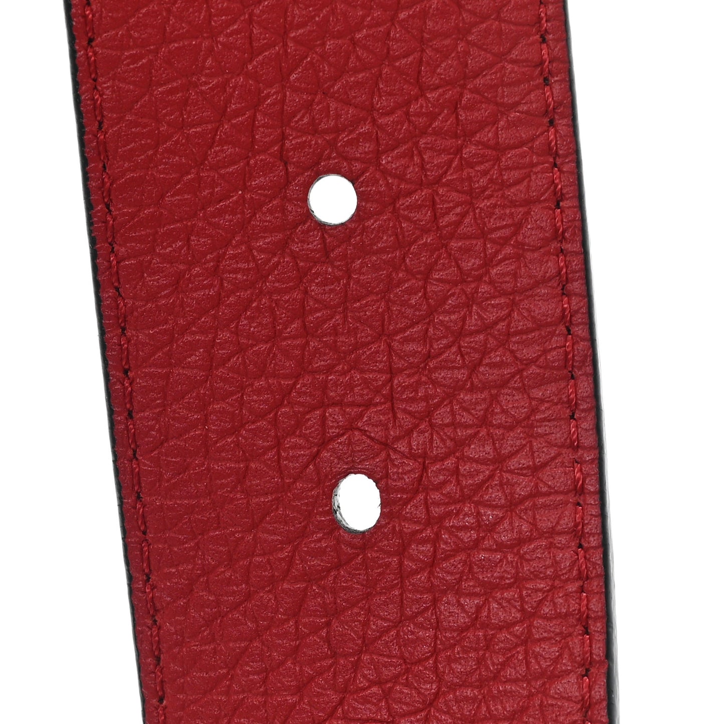 Taurillon Calfskin 30mm LV Initiales Reversible Belt 95 38 Black Red