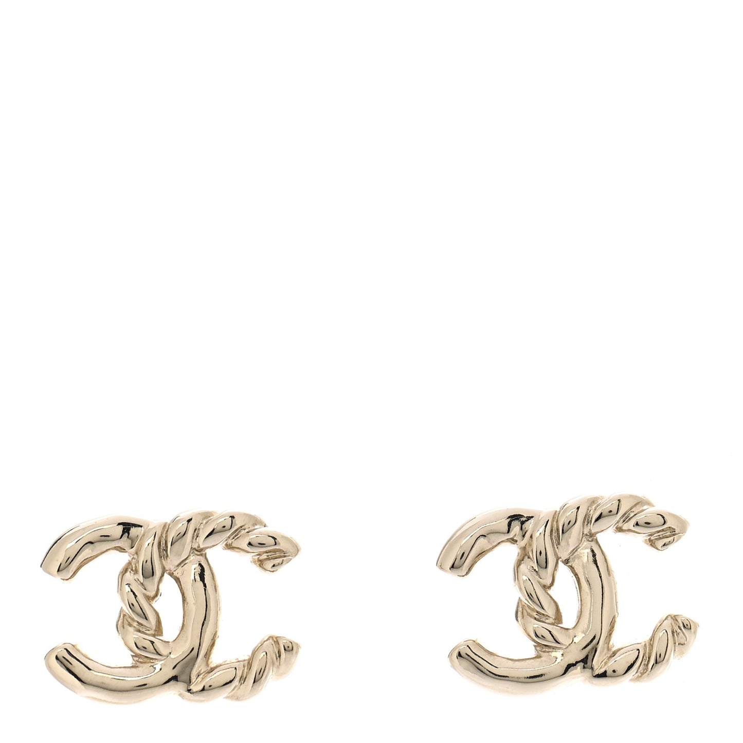 Twisted CC Earrings Gold