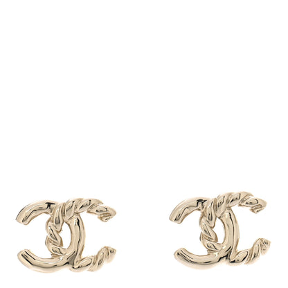 Chanel Twisted CC Earrings Gold 1 of 5