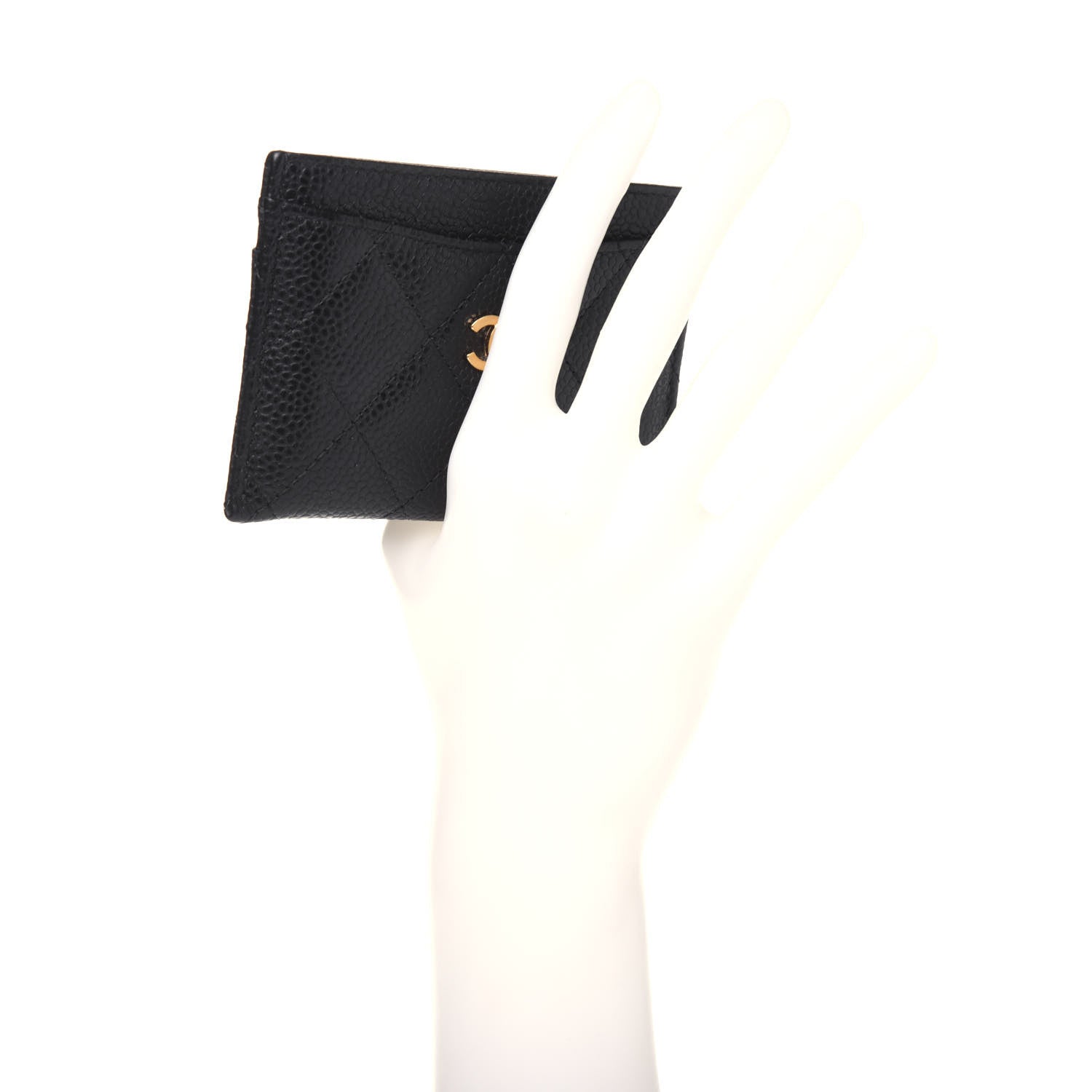 Chanel Caviar Quilted Card Holder Black 3 of 10