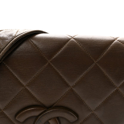 Chanel Lambskin Quilted CC Single Flap Shoulder Bag Brown 8 of 10