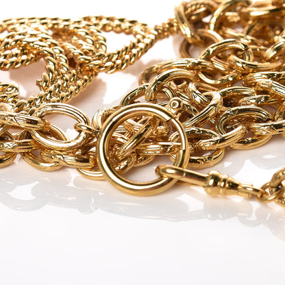 Chanel CC Pendant Necklace Gold 4 of 5