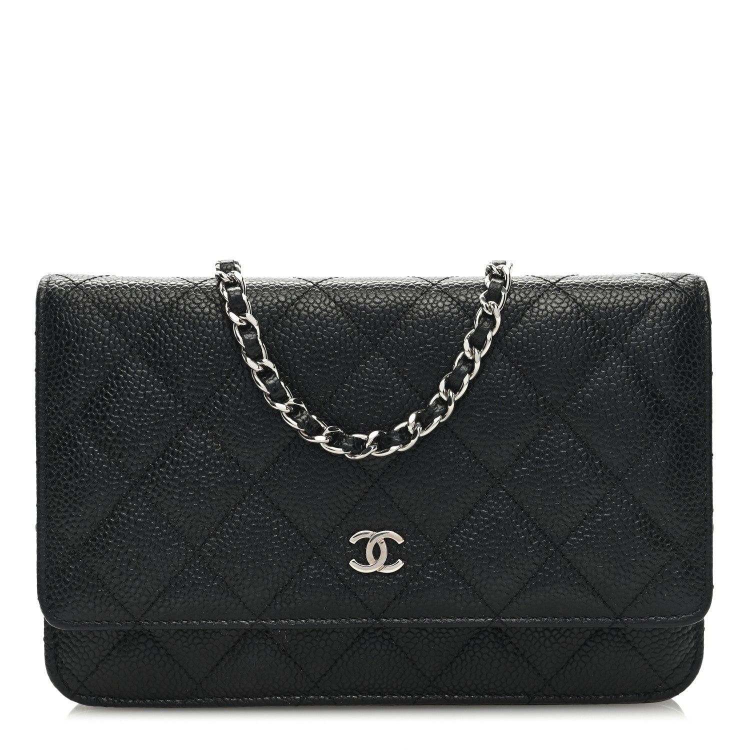 Chanel Caviar Quilted Wallet on Chain WOC Black 1 of 9