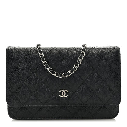 Chanel Caviar Quilted Wallet on Chain WOC Black 1 of 9