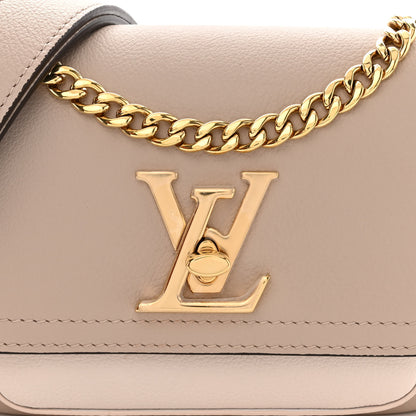 Louis Vuitton Grained Calfskin Lockme Tender Greige 7 of 10