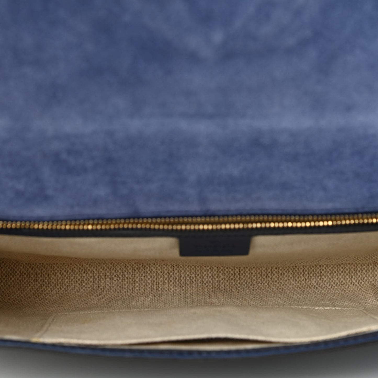 Soft Patent Medium Soho Clutch Uniform Blue