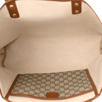 Gucci GG Plus Monogram Medium Signature Web Loop Tote Light Brown 4 of 9