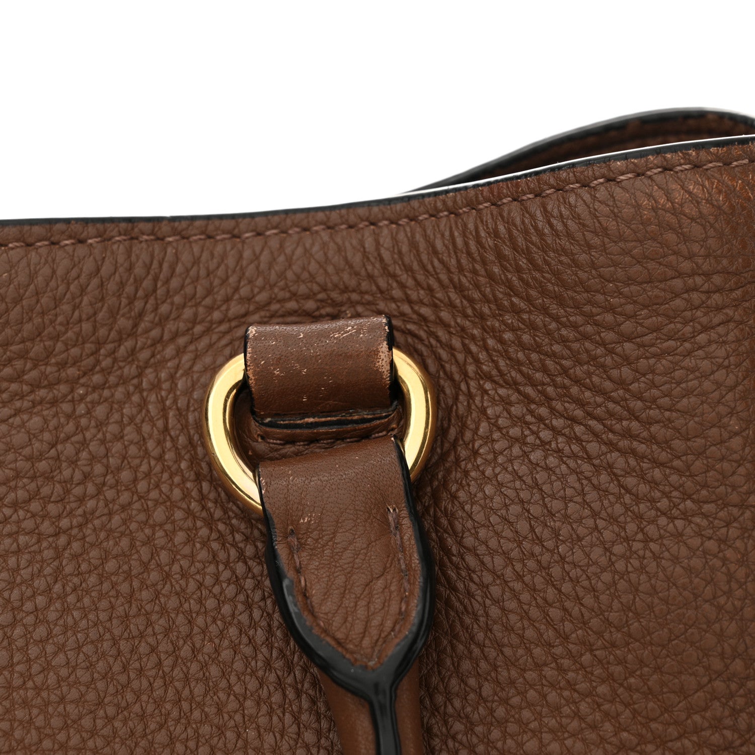 Prada Vitello Daino Shoulder Bag Bruciato 13 of 18