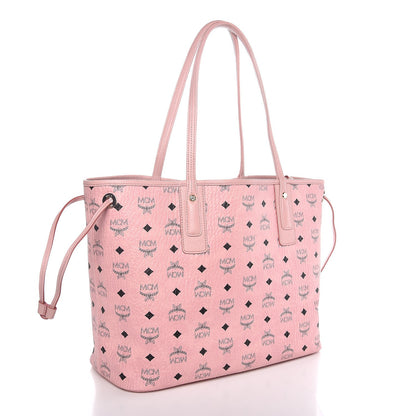 MCM Visetos Medium Liz Reversible Shopper Tote Soft Pink 4 of 13