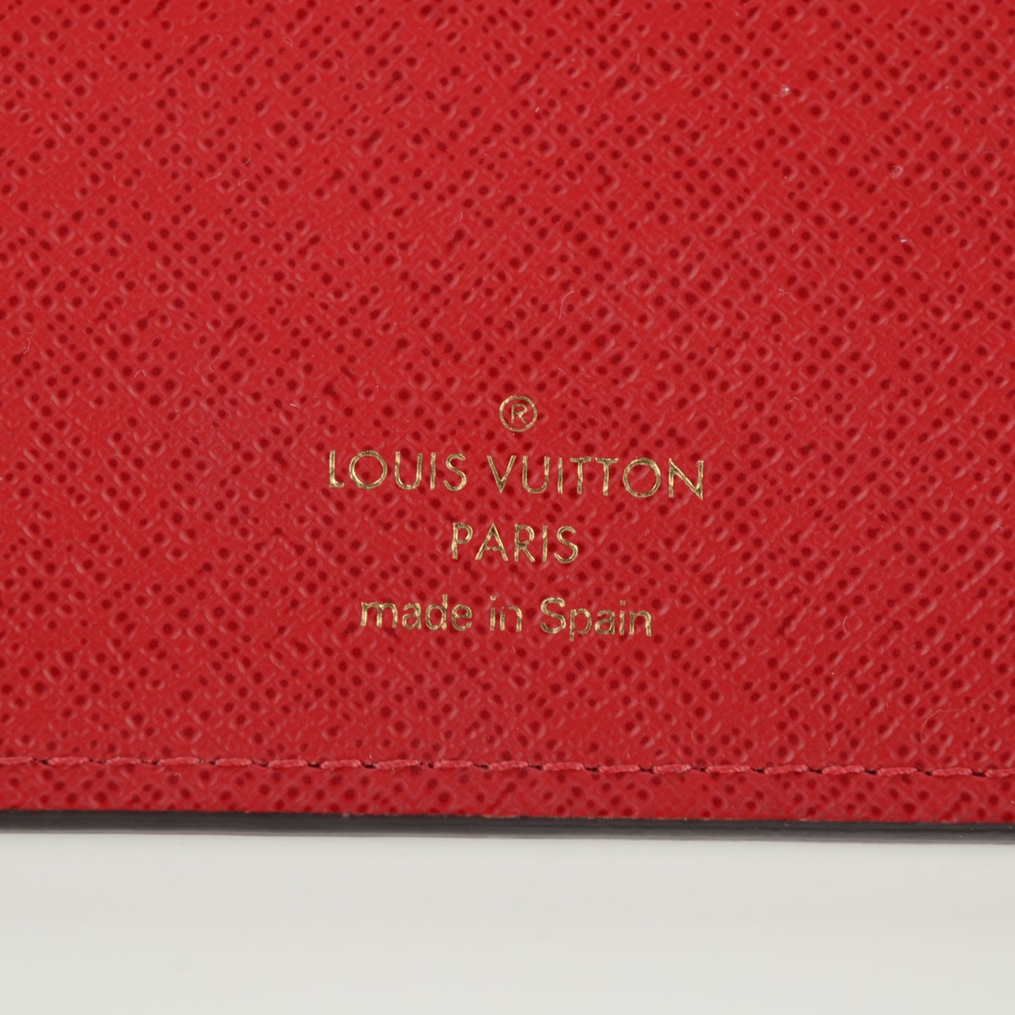 Damier Ebene Insolite Wallet Red
