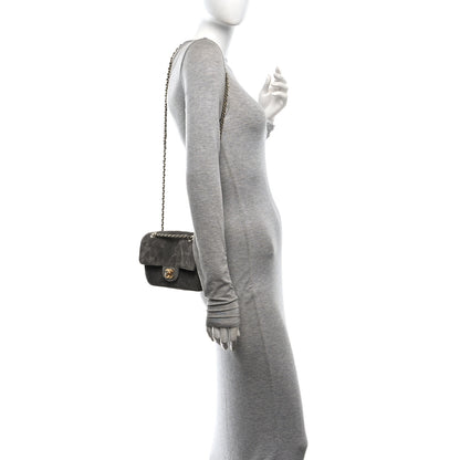 Chanel Suede Calfskin Mini Souplissimo Flap Dark Grey 2 of 11