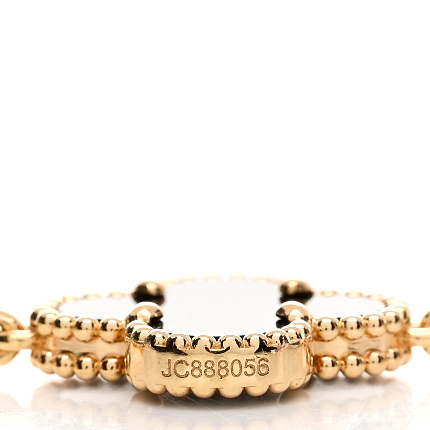 Van Cleef & Arpels 18K Yellow Gold Black Onyx 5 Motifs Vintage Alhambra Bracelet 3 of 5