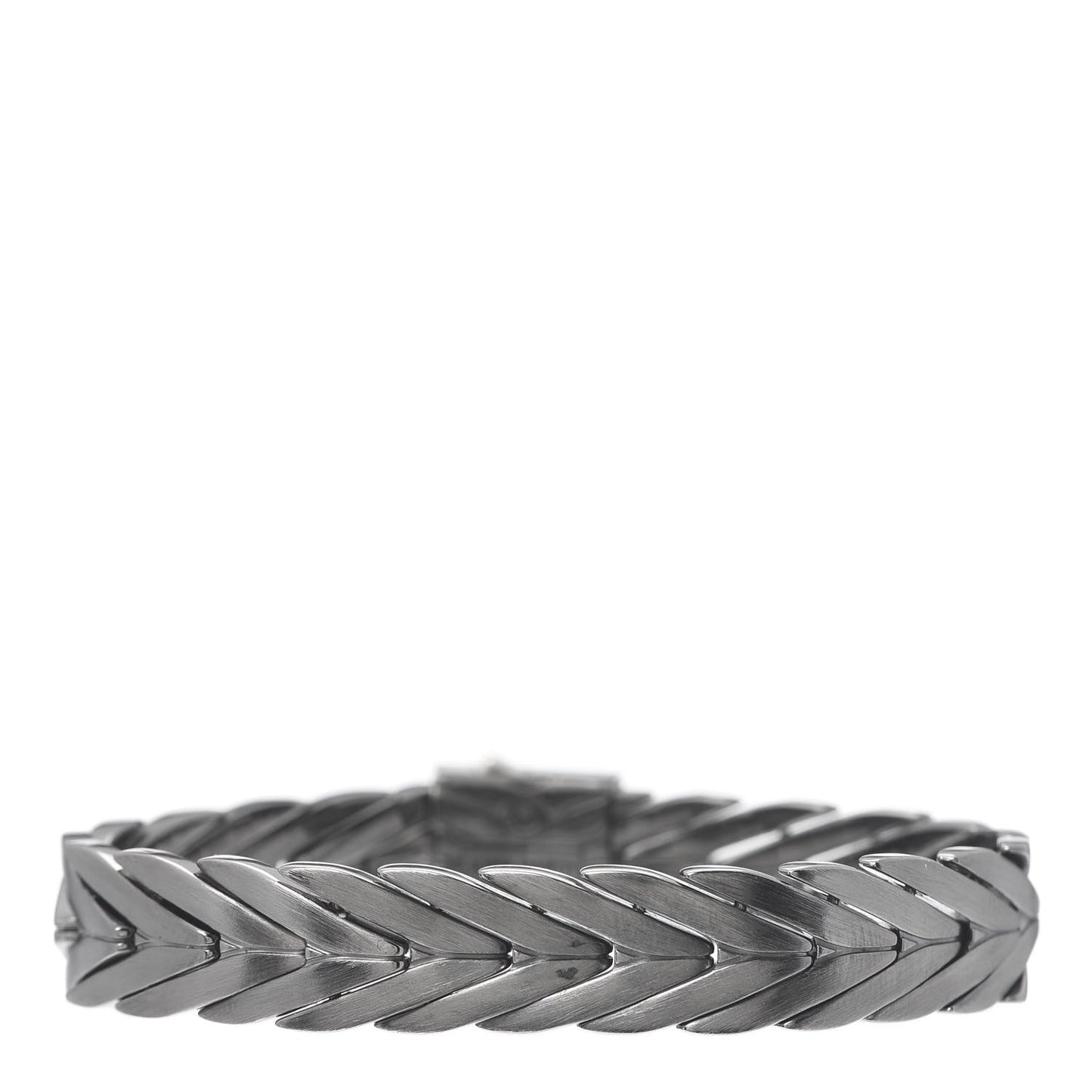 Sterling Silver Black Rhodium Diamond 11mm Modern Chain Bracelet