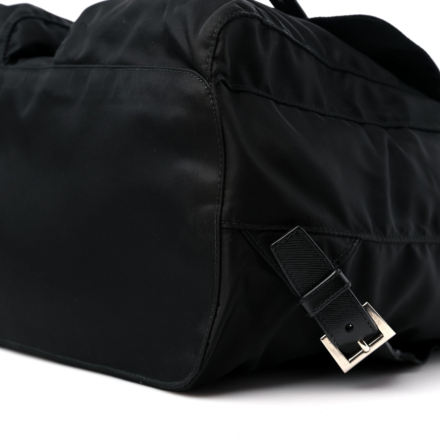 Tessuto Nylon Saffiano Medium Backpack Black