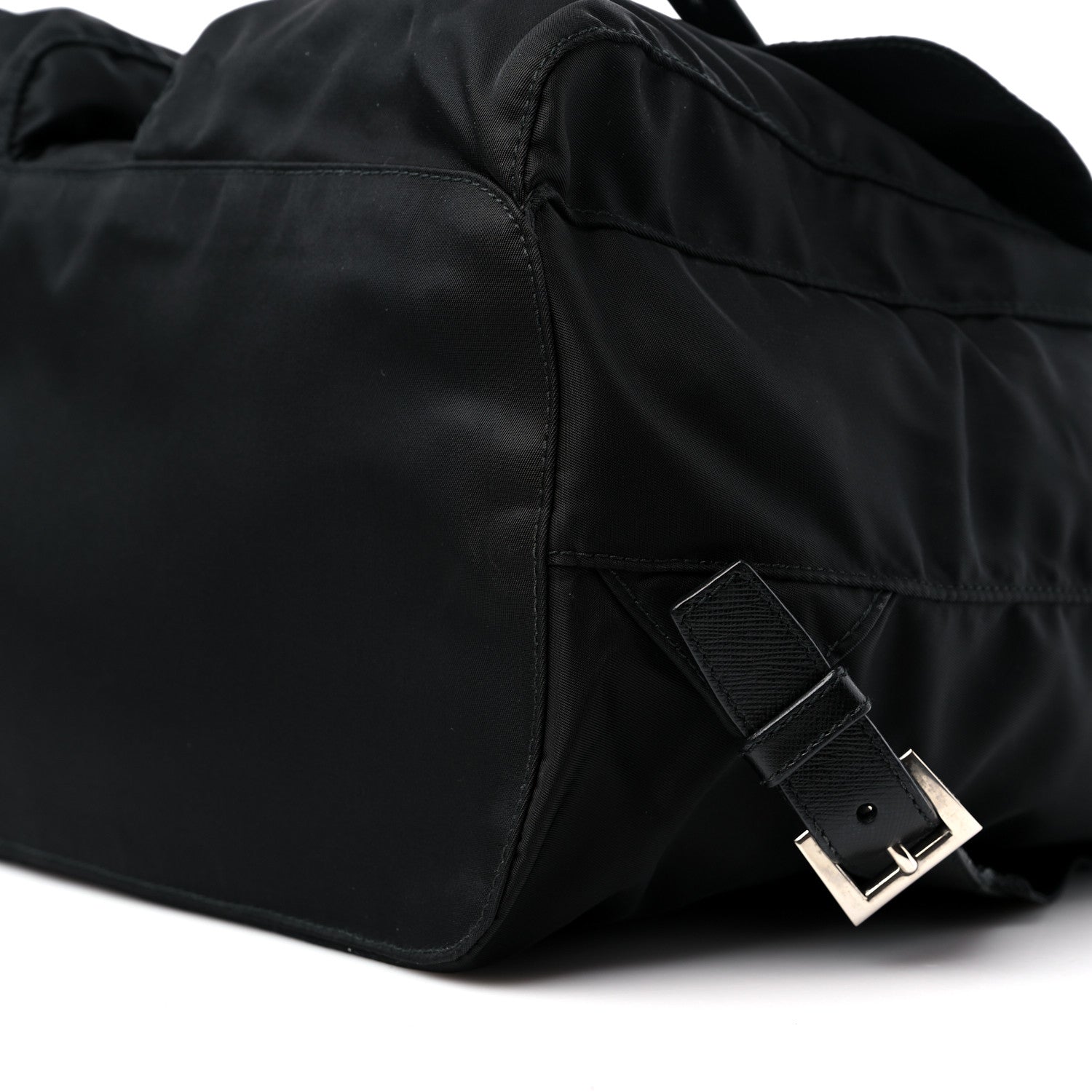 Prada Tessuto Nylon Saffiano Medium Backpack Black 9 of 9